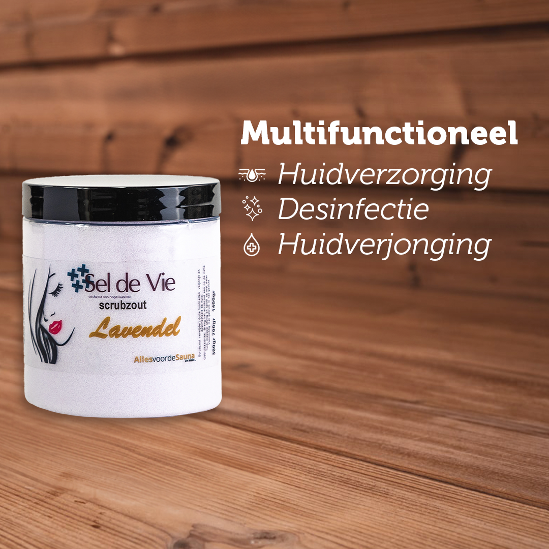 Sel de Vie Scrubzout Lavendel (paars) va 300gr -oude EAN