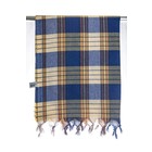 MyHamam hamamdoek "Classic" blauw/geel geruit