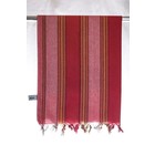 MyHamam Hamamdoek "Classic" rood gestreept