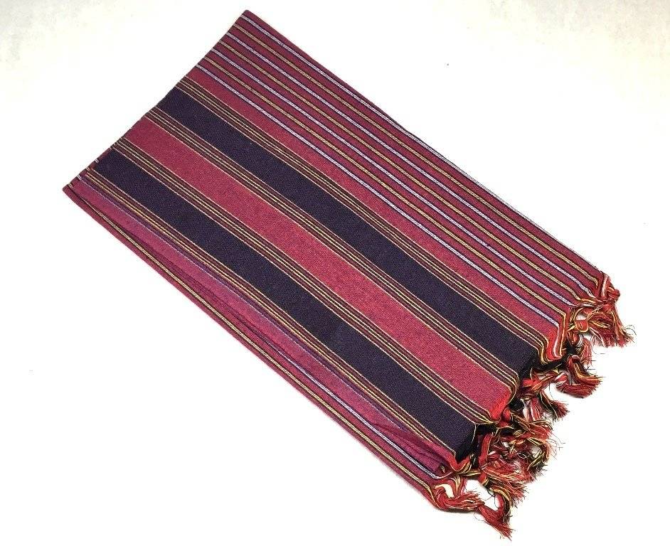 Hamamdoek "Keshan" Violet kleurrijke strepen