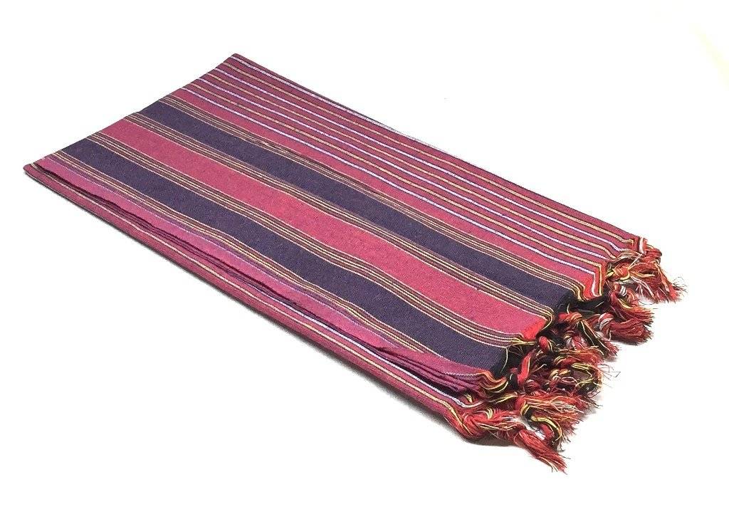 Hamamdoek "Keshan" Violet kleurrijke strepen