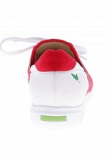 PRETTY&FAIR  Kleurrijke rode instappers - vegan - Multi Red - Nappa White - PF2007-V