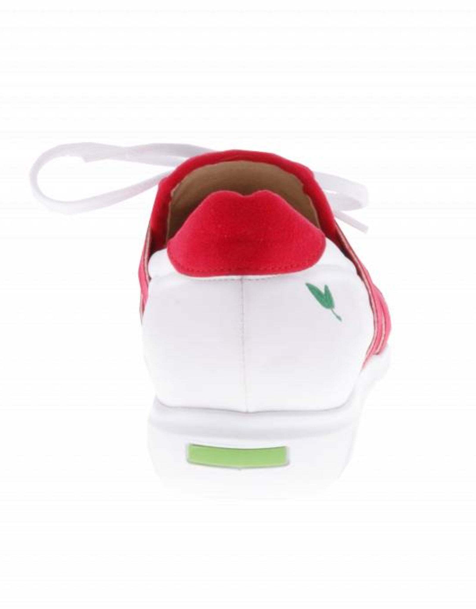 PRETTY&FAIR  Kleurrijke rode instappers - vegan - Multi Red - Nappa White - PF2007-V