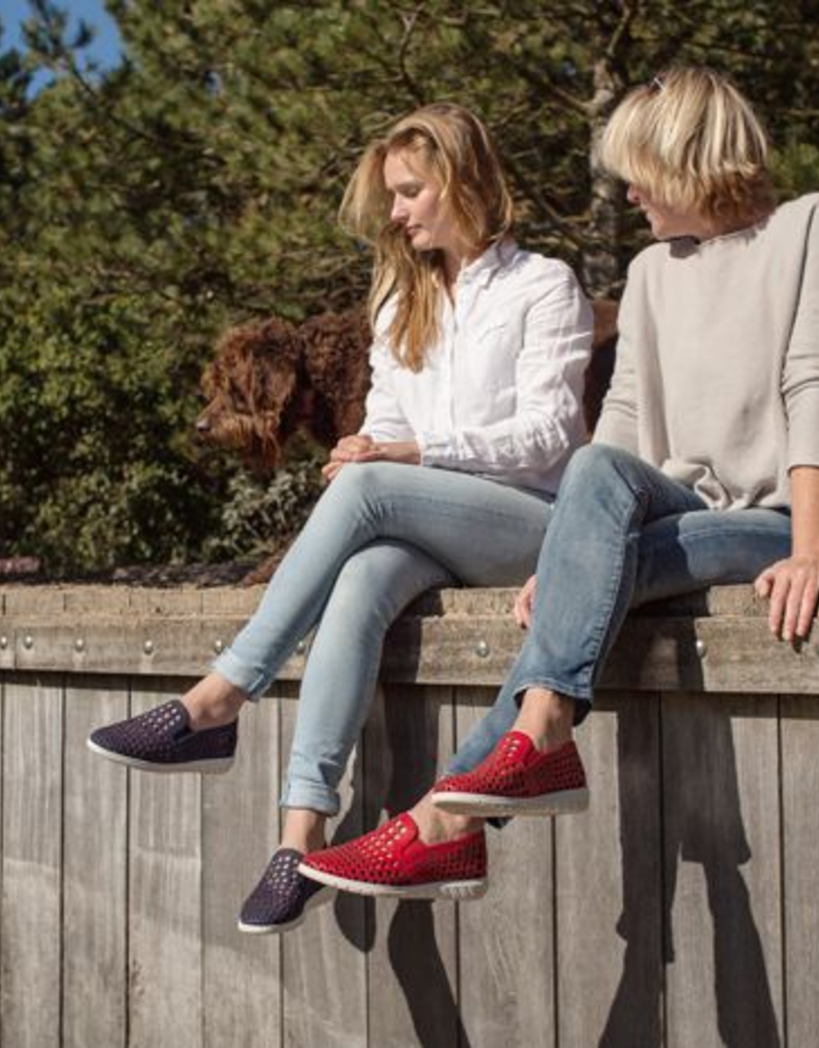 PRETTY&FAIR  Blauwe instappers - vegan - Dalia Blue - PF2009-V