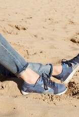PRETTY&FAIR Blue sneakers with patchwork - Combi Nobuck Jeans - PF2016