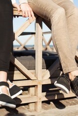 PRETTY&FAIR Black velcro shoe - vegan - Dalia Black - Nappa White - PF2002-V