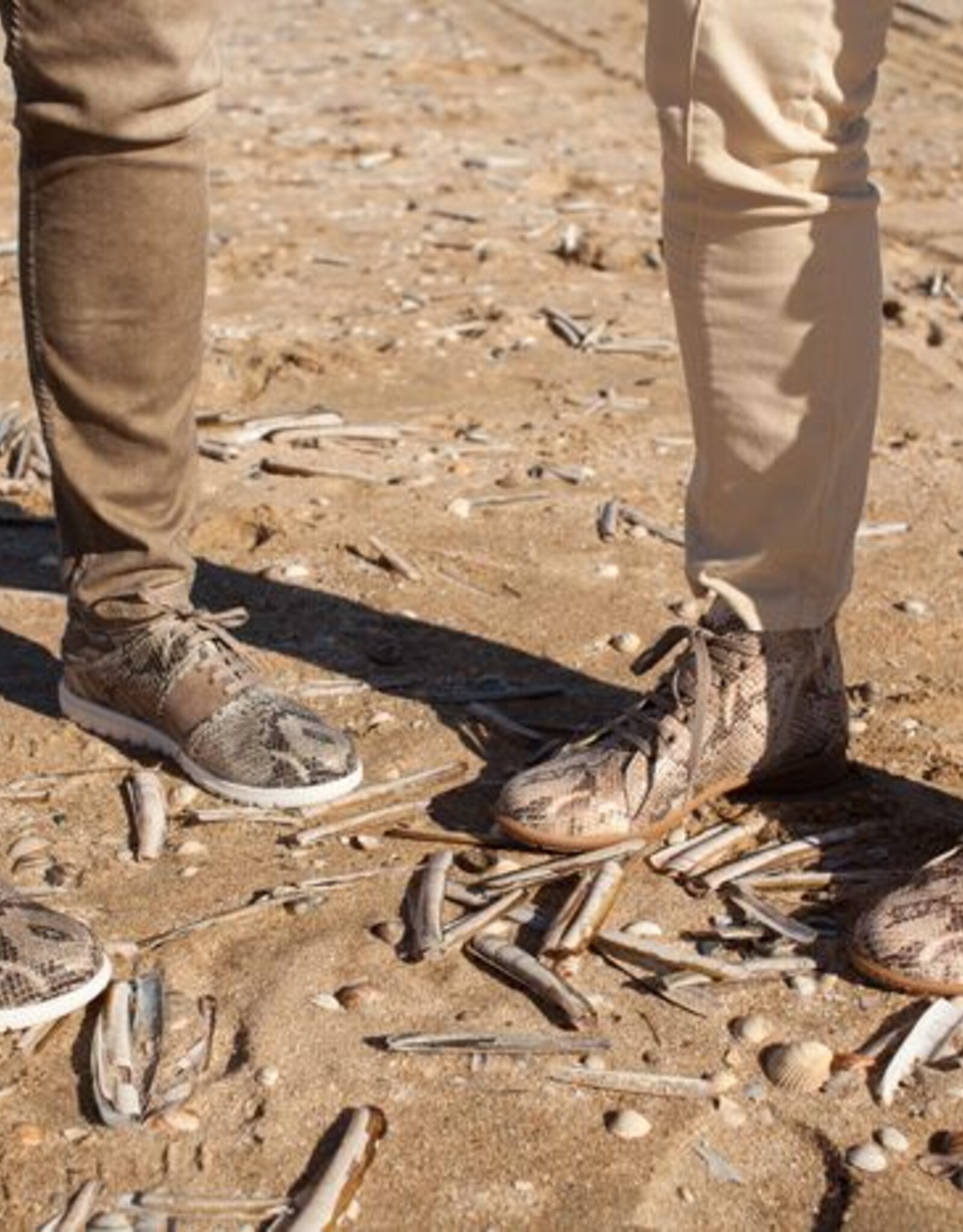 PRETTY&FAIR Ankle booty with python print- vegan - Taipan Camel - PF2013-V