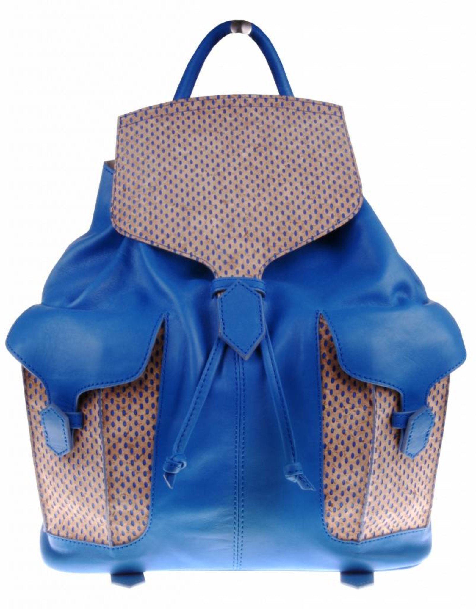 PRETTY&FAIR Blauwe backpack met kurk - BAG 2159