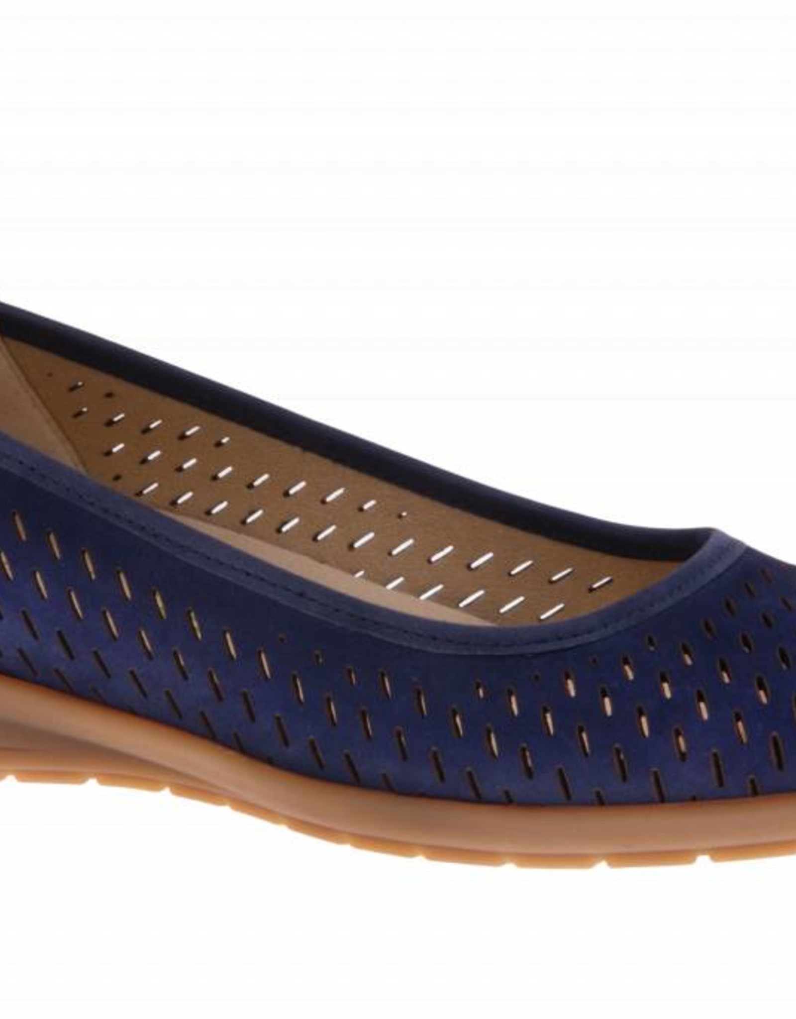 PRETTY&FAIR Blue ballerina's - Nobuck Blu - PF2011