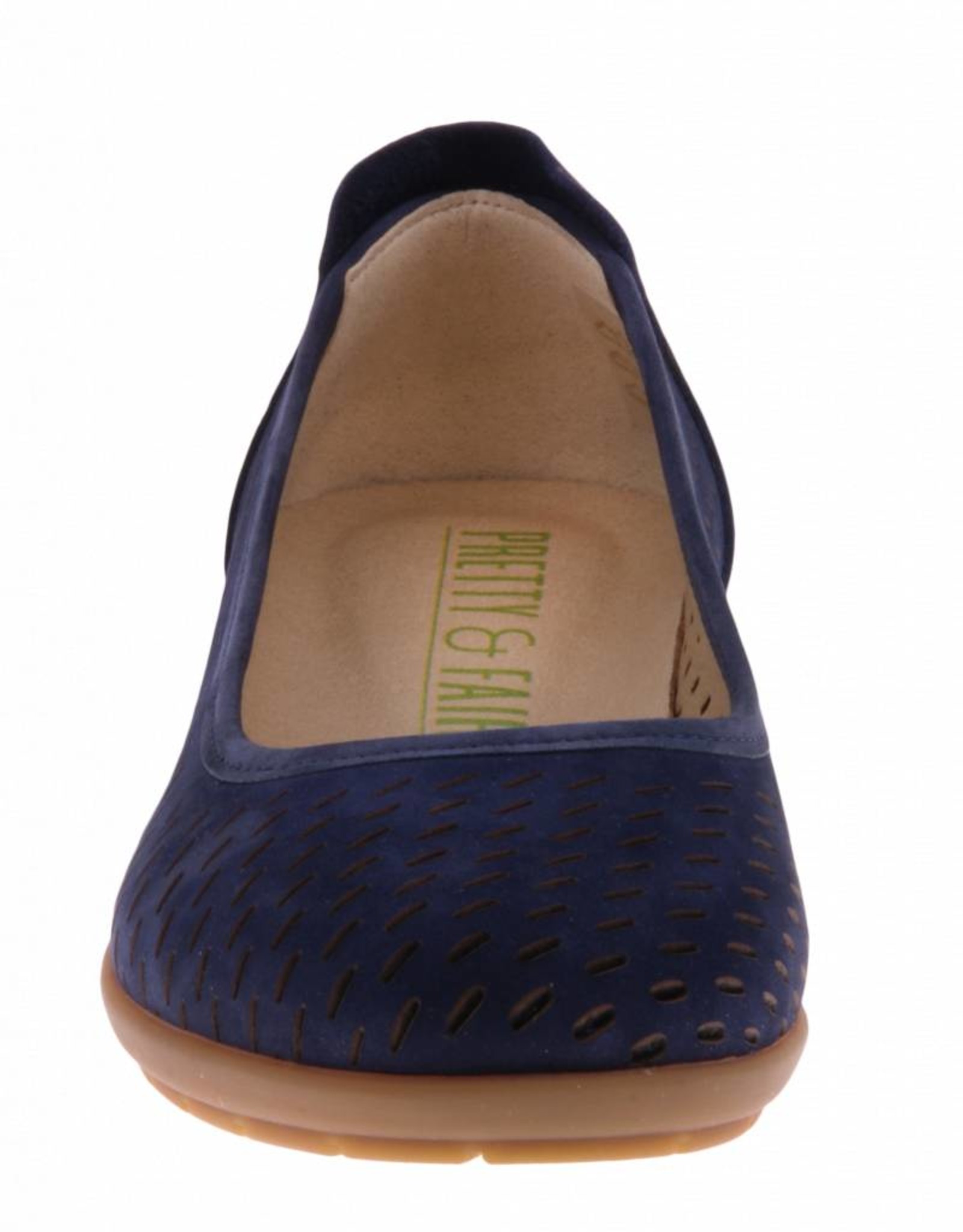 PRETTY&FAIR Blue ballerina's - Nobuck Blu - PF2011