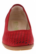 PRETTY&FAIR Red ballerina's - Nobuck Red - PF2011