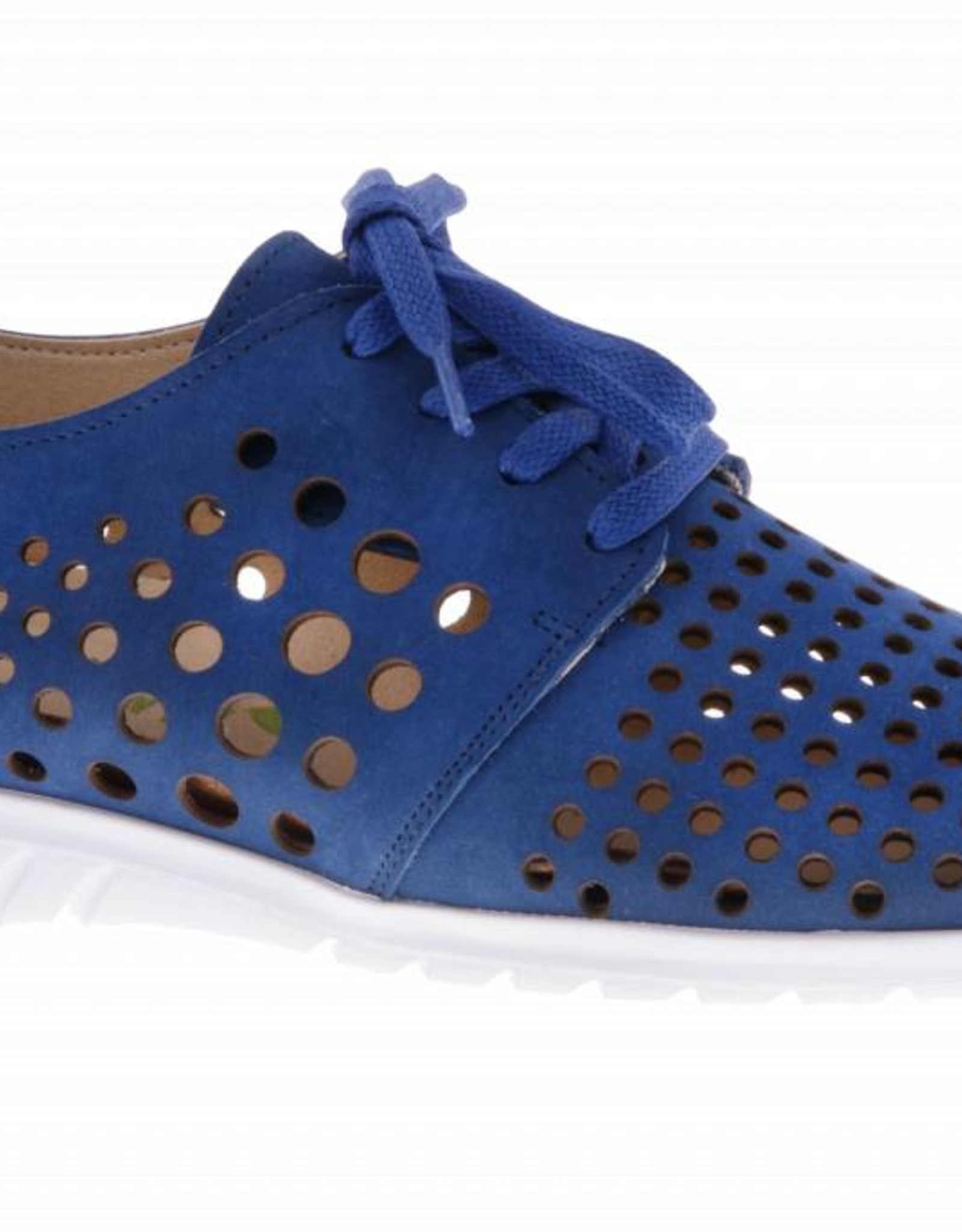 PRETTY&FAIR Blauwe sneaker - Nobuck Jeans - PF2010