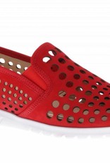 PRETTY&FAIR Red slip on's - Nobuck Red - PF2009