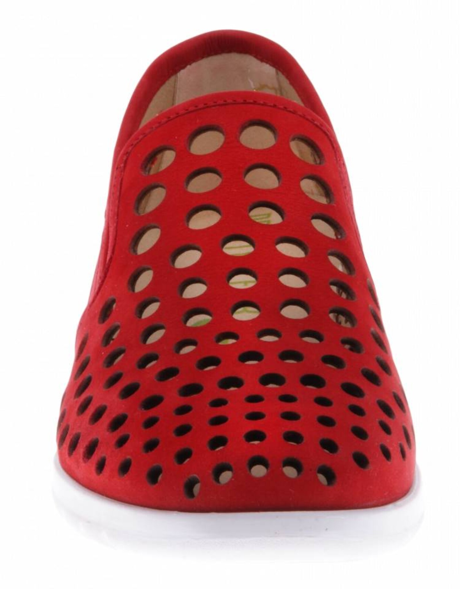 PRETTY&FAIR Red slip on's - Nobuck Red - PF2009