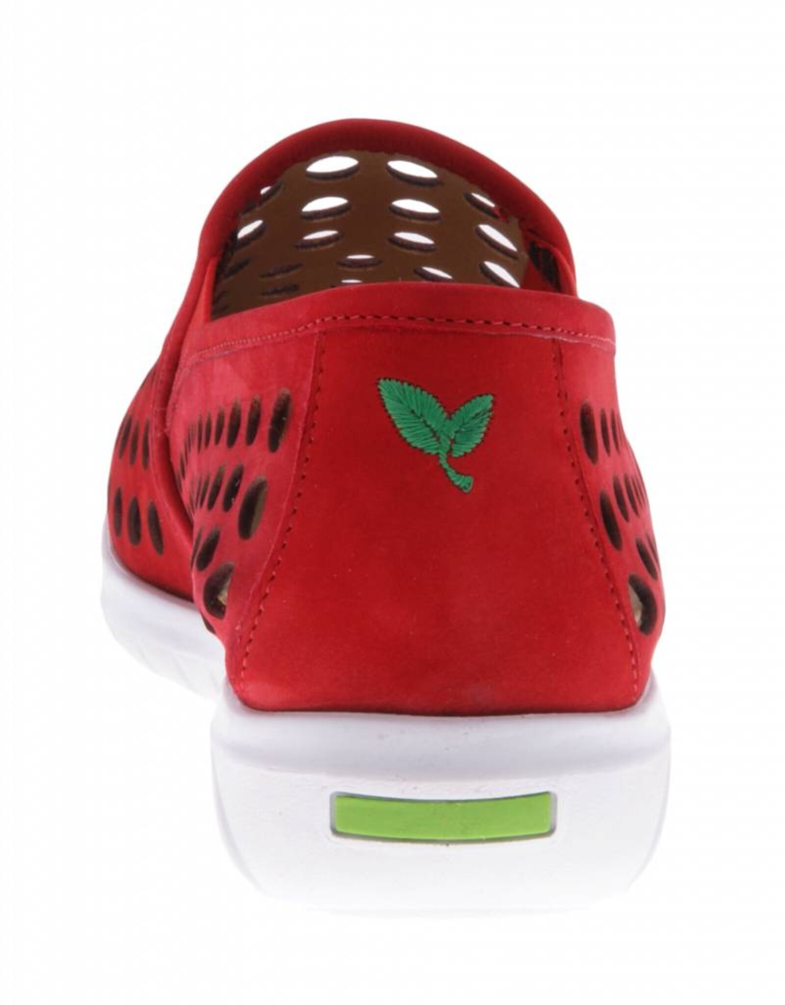 PRETTY&FAIR Rode instappers -  Nobuck Red - PF2009