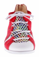PRETTY&FAIR Coloful red slip on's - vegan - Multi Red - Nappa White - PF2008-V
