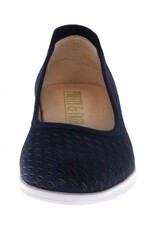 PRETTY&FAIR Blauwe ballerina's - vegan - Nobuck Blue - PF2011-V