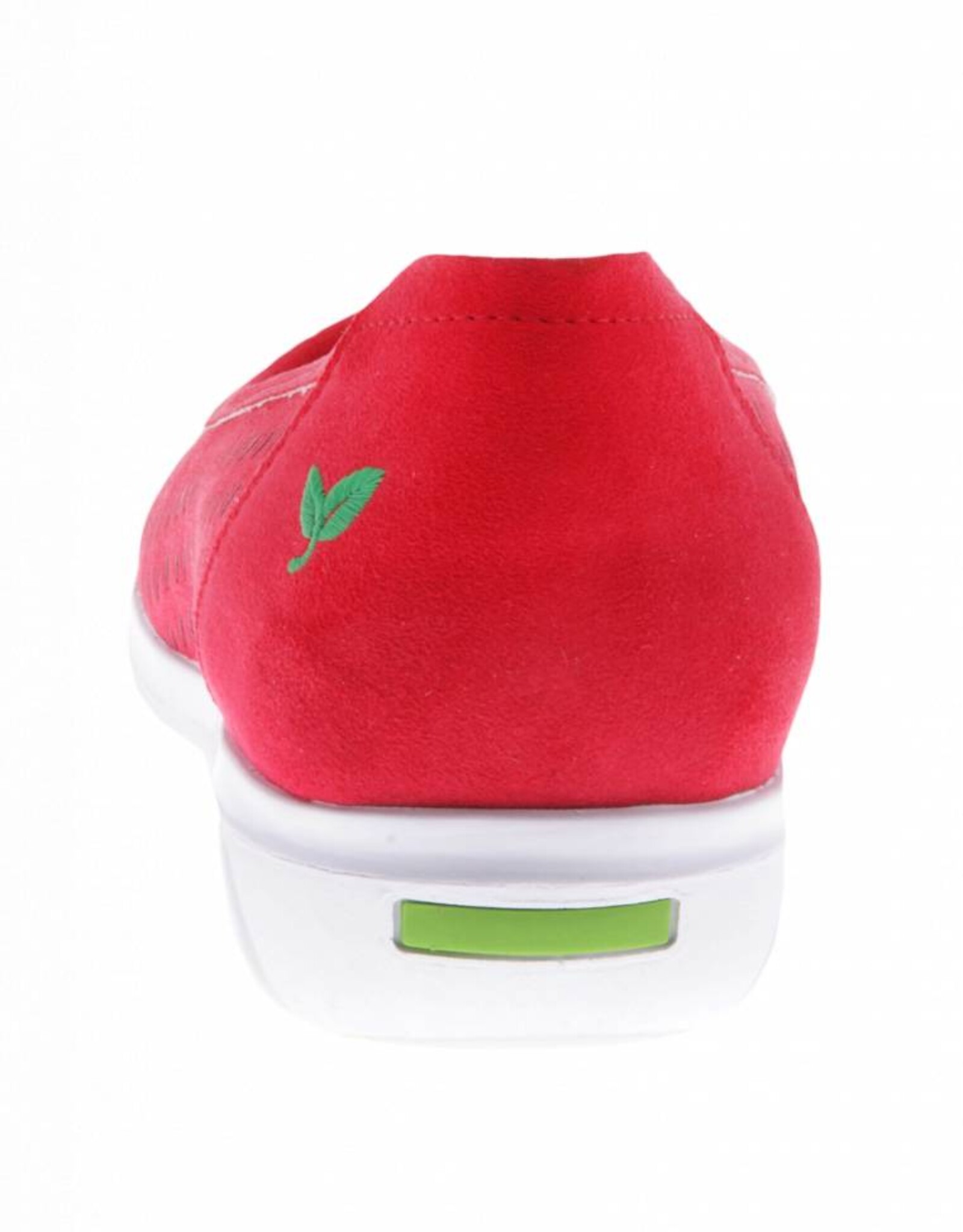 PRETTY&FAIR  Red ballerina's - vegan - Nobuck Red - PF2011-V