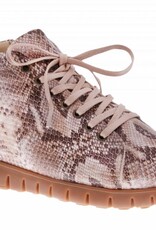 PRETTY&FAIR Ankle booty with python print- vegan - Taipan Camel - PF2013-V