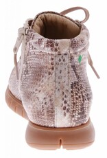 PRETTY&FAIR Ankle booty with python print- vegan - Taipan Camel - PF2013-V