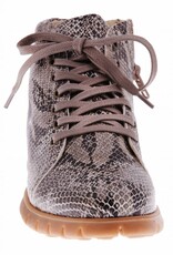 PRETTY&FAIR Ankle booty with python print - vegan - Taipan Corda - PF2013-V