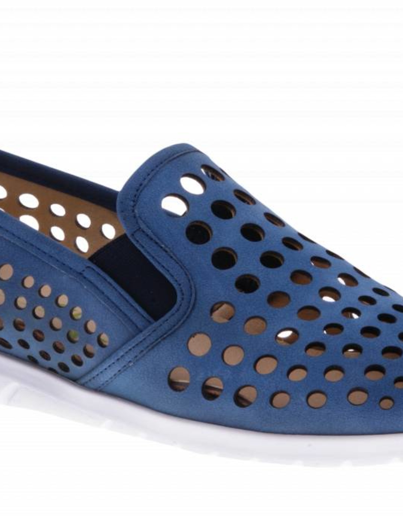 PRETTY&FAIR Blue slip on's - vegan - Dalia Blue - PF2009-V