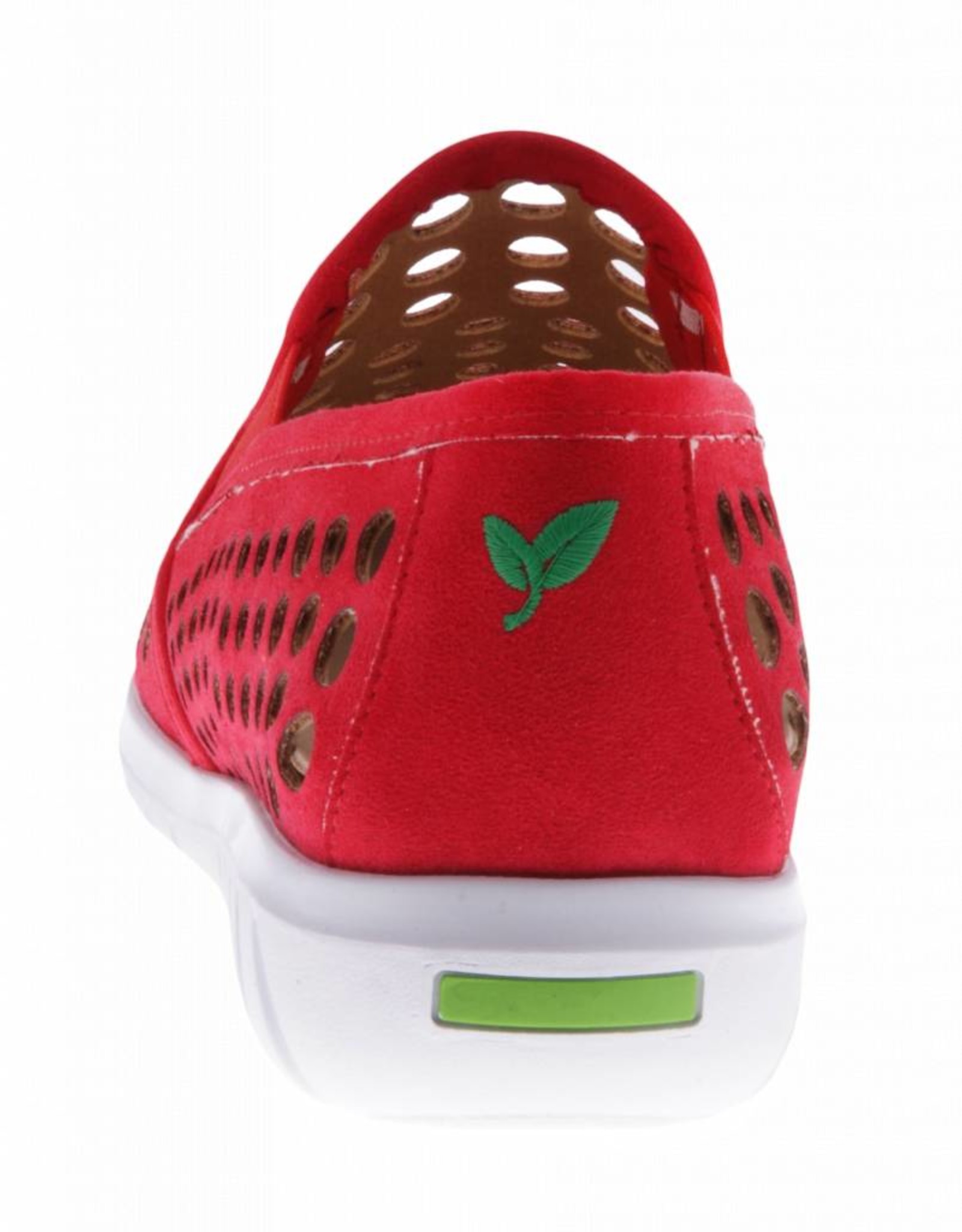 PRETTY&FAIR Red slip on's - vegan - Nobuck Red - PF2009-V