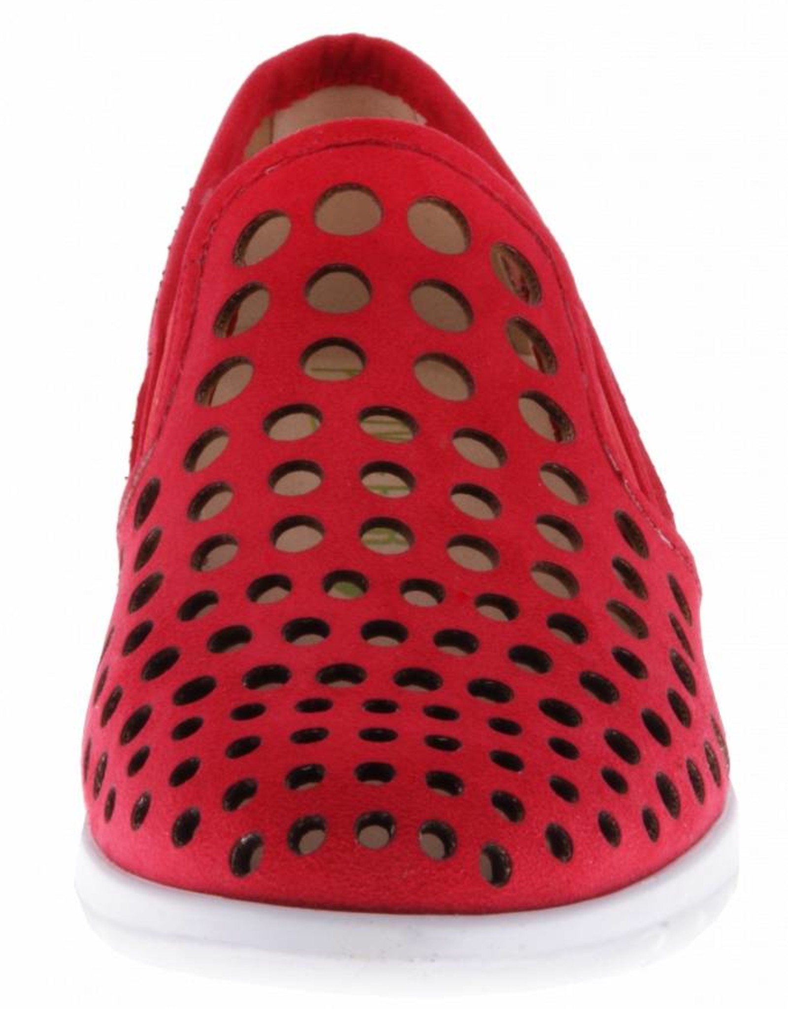 PRETTY&FAIR Red slip on's - vegan - Nobuck Red - PF2009-V
