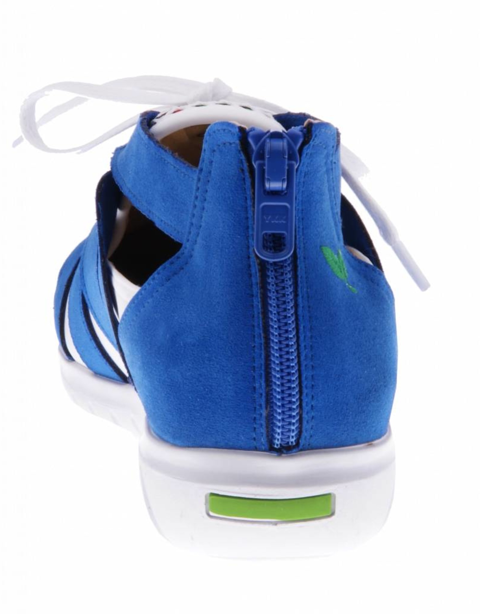 PRETTY&FAIR Colorful blue slip on's - vegan - Multi Cobalt - Nappa White - PF2008-V