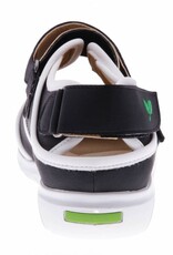 PRETTY&FAIR  Zwarte klittenband schoen - vegan - Dalia Black - Nappa White - PF2002-V