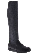 PRETTY&FAIR Hoge zwart/grijze laars - Bandolero Black - Velt Grey/Black - PF3012