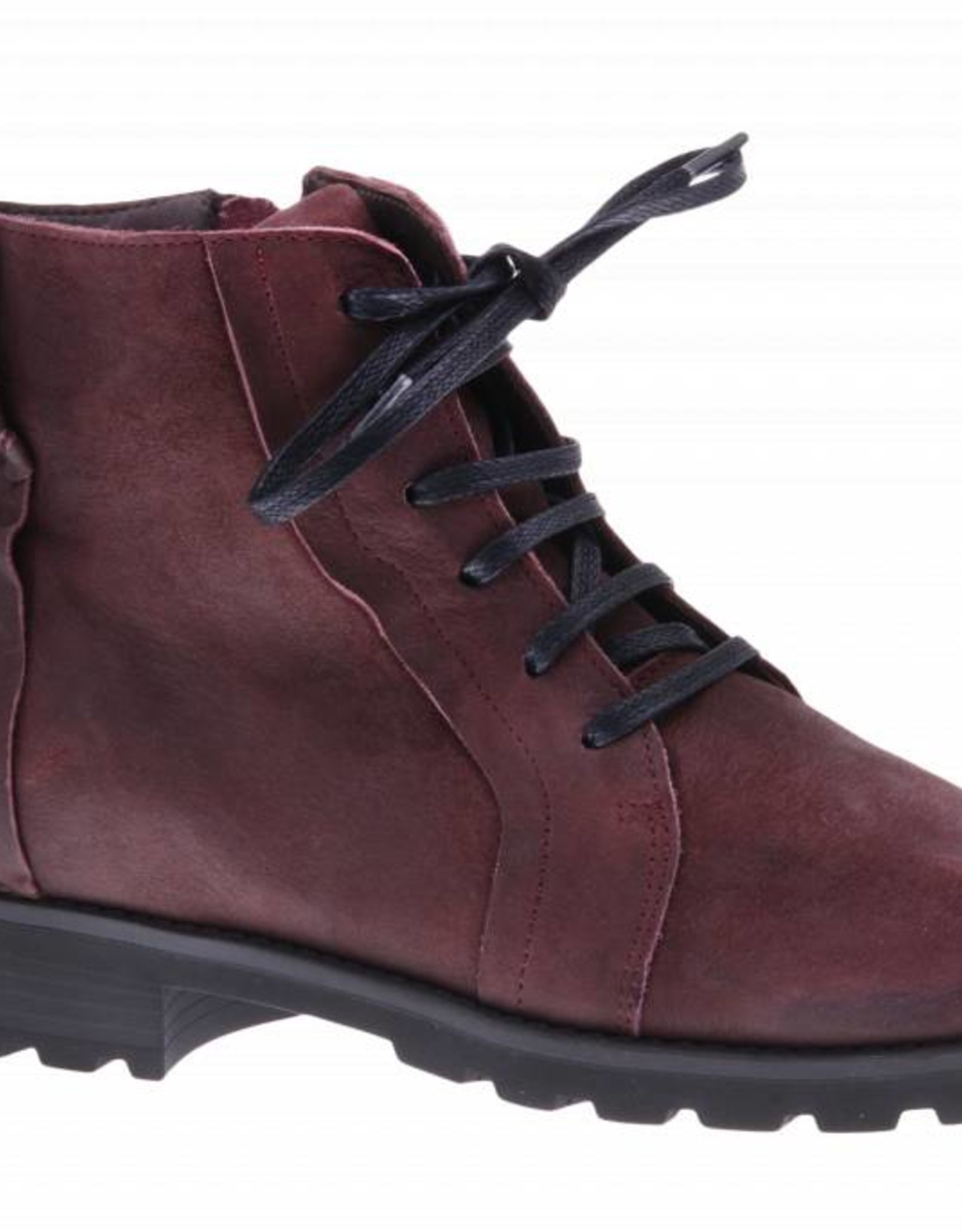 PRETTY&FAIR Bordeaux ankle booty with zipper - Bandolero Marone - PF001