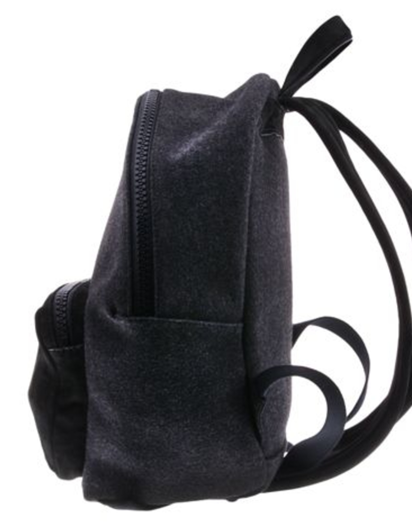 PRETTY&FAIR Backpack Grey Velt - Nobuck Black