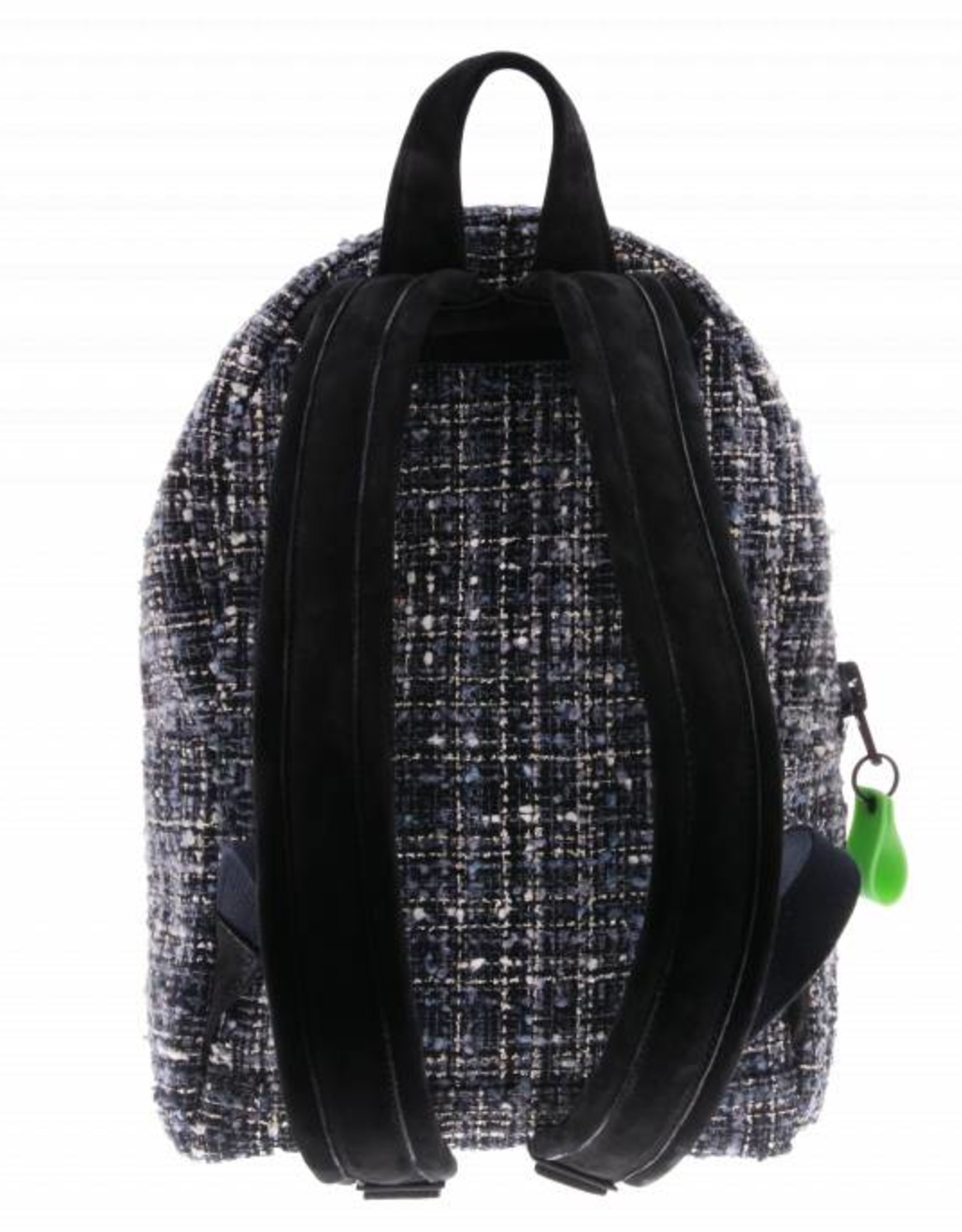 PRETTY&FAIR Zwart met stoffen backpack - Backpack Litzy Black - Nobuck Black