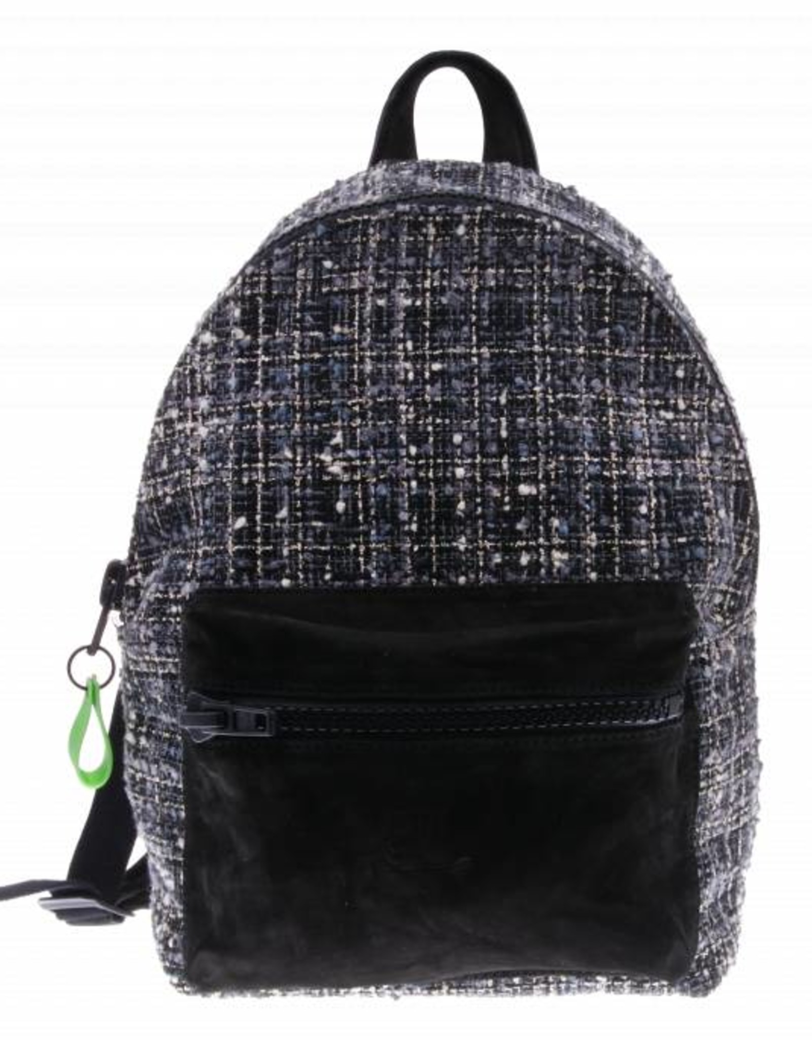 PRETTY&FAIR Black with fabric backpack - Backpack Litzy Black - Nobuck Black