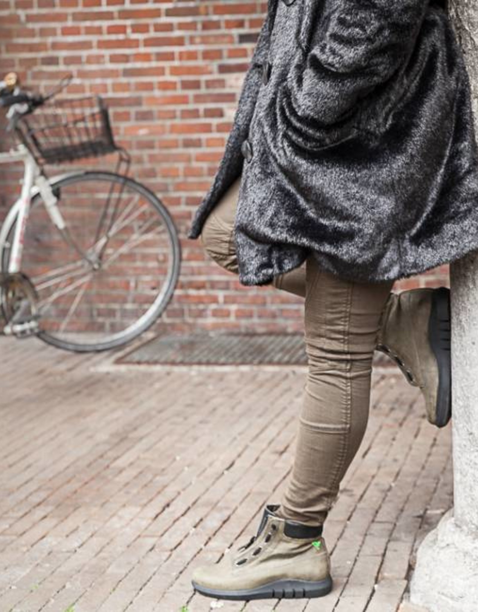 PRETTY&FAIR Olive ankle booty - Bandolero Olive -  PF3007