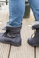 PRETTY&FAIR Blue unique ankle booty -  Bandolero Blue - Velt Blue - PF3008