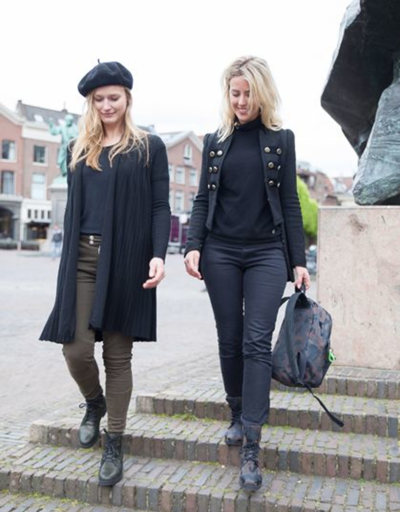 PRETTY&FAIR Metallic groene veter-laars - vegan - Metallic Green - PF001-V