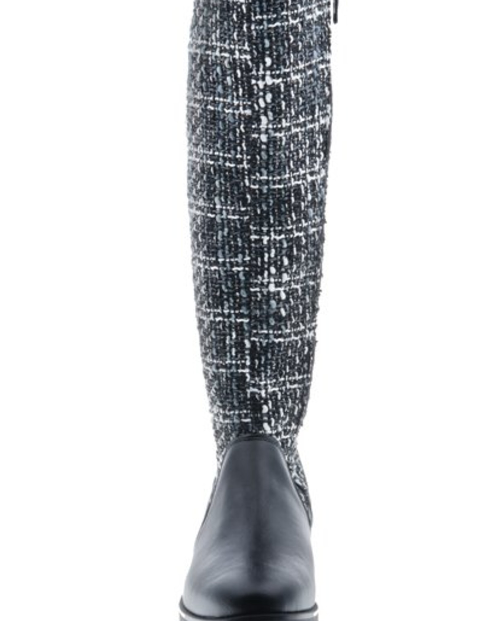 PRETTY&FAIR Stijlvolle zwarte hoge laars - vegan - Microsport Black - Gask Black - PF3004-V