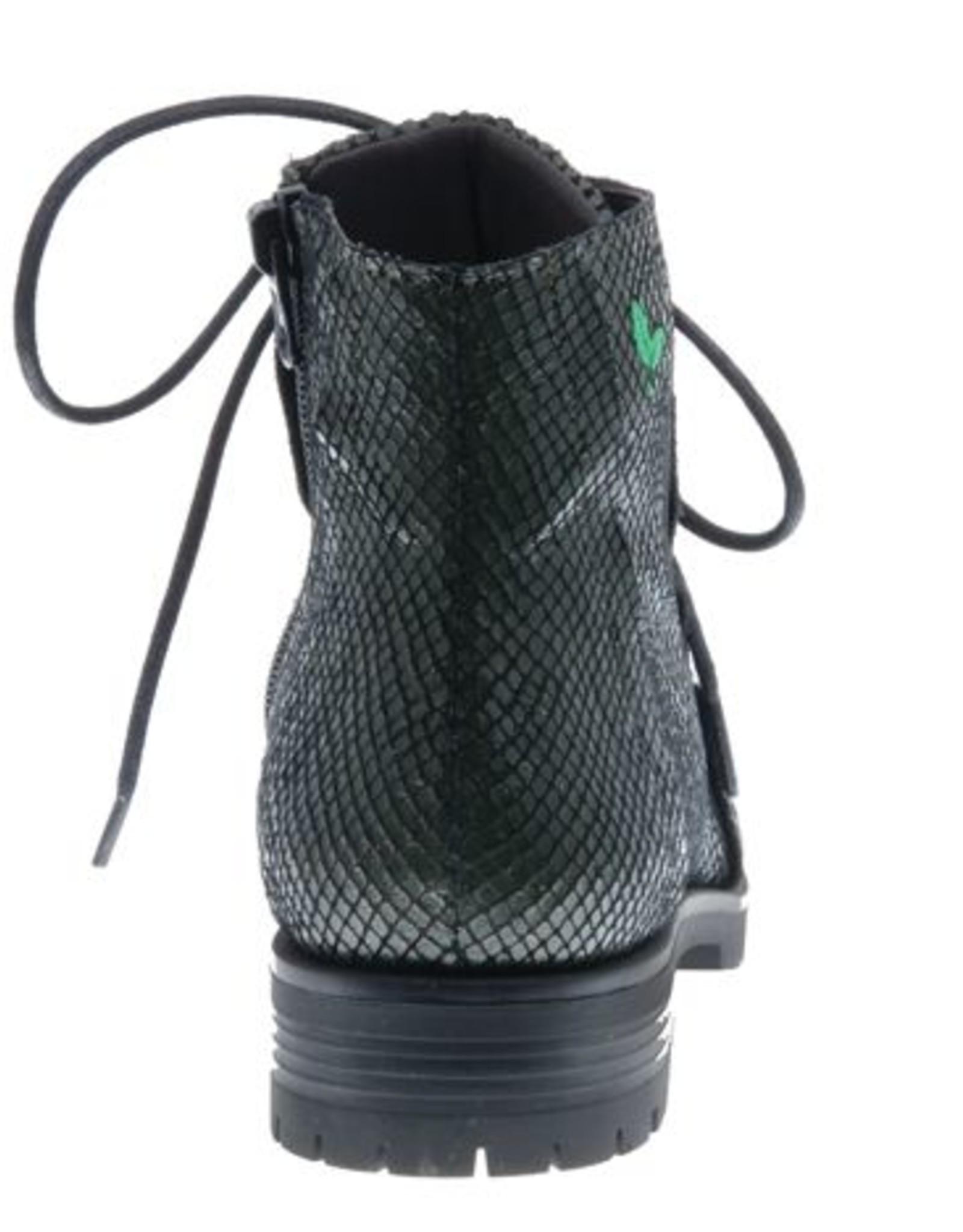 PRETTY&FAIR Pyton Olive ankle booty with zipper - vegan - Pyton Olive -  PF001-V