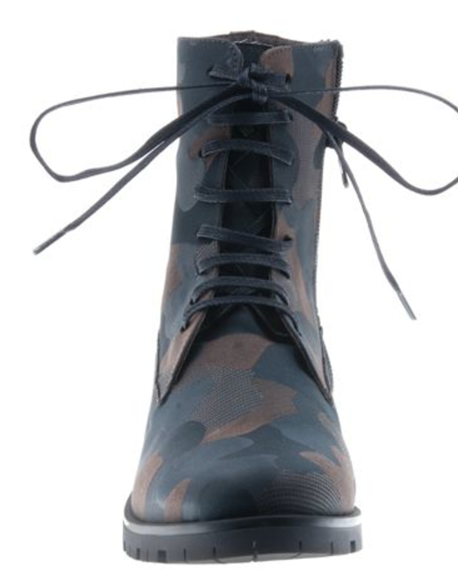PRETTY&FAIR Cool brown combat laced boots - vegan - Combat Brown - PF3001-V