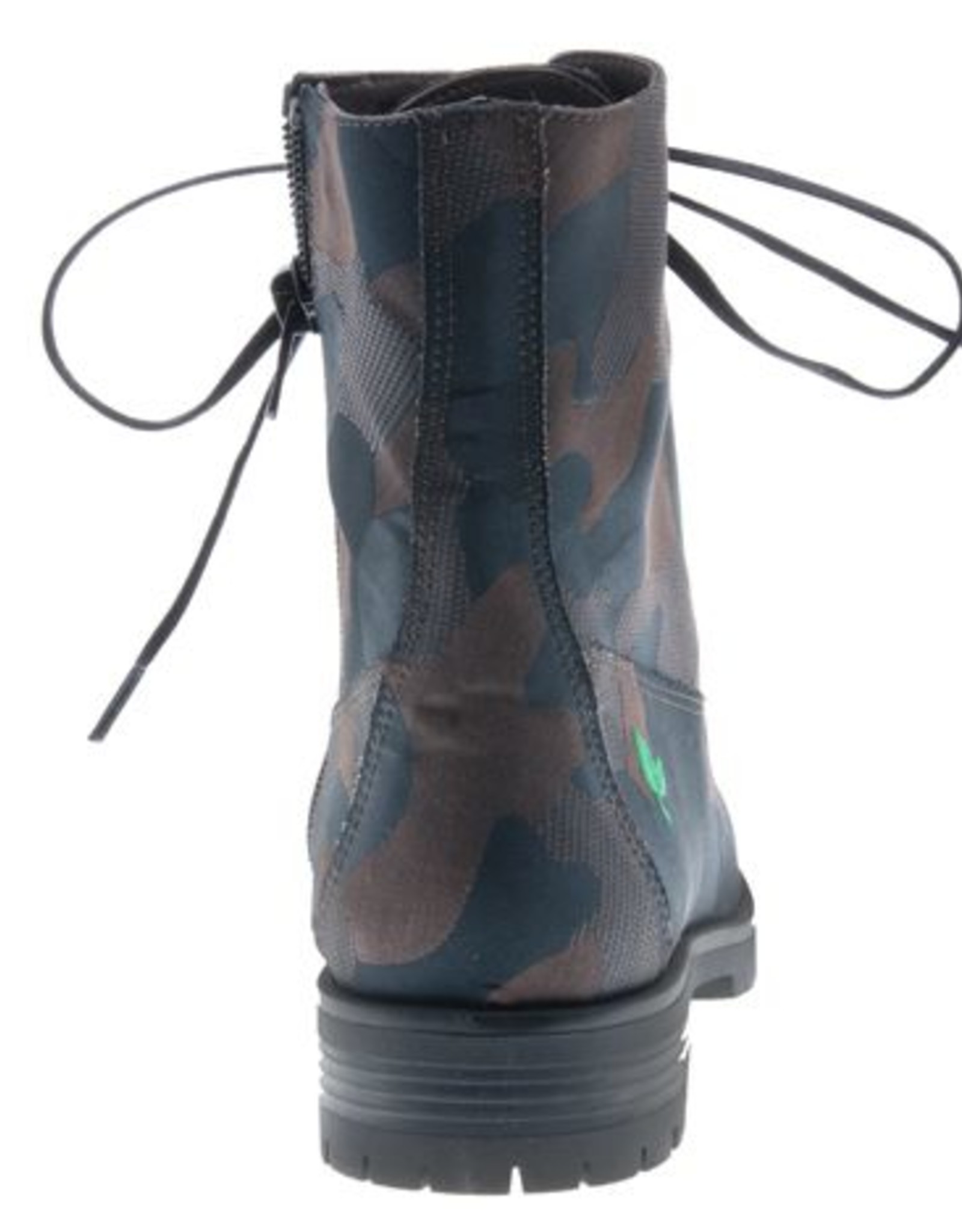 PRETTY&FAIR Cool brown combat laced boots - vegan - Combat Brown - PF3001-V