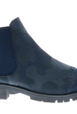 PRETTY&FAIR Blauwe Combat Chelsea enkellaars - vegan - Fantasy Blue - PF3006-V