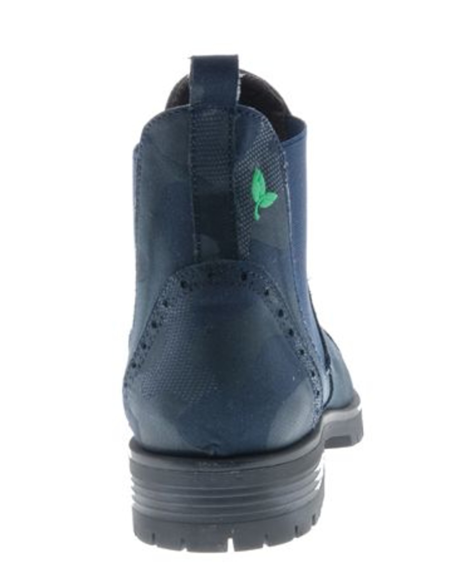 PRETTY&FAIR Blauwe Combat Chelsea enkellaars - vegan - Fantasy Blue - PF3006-V