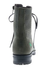 PRETTY&FAIR Stoere olijfgroene enkellaars met print  - Bandolero Olive - Print - PF3001