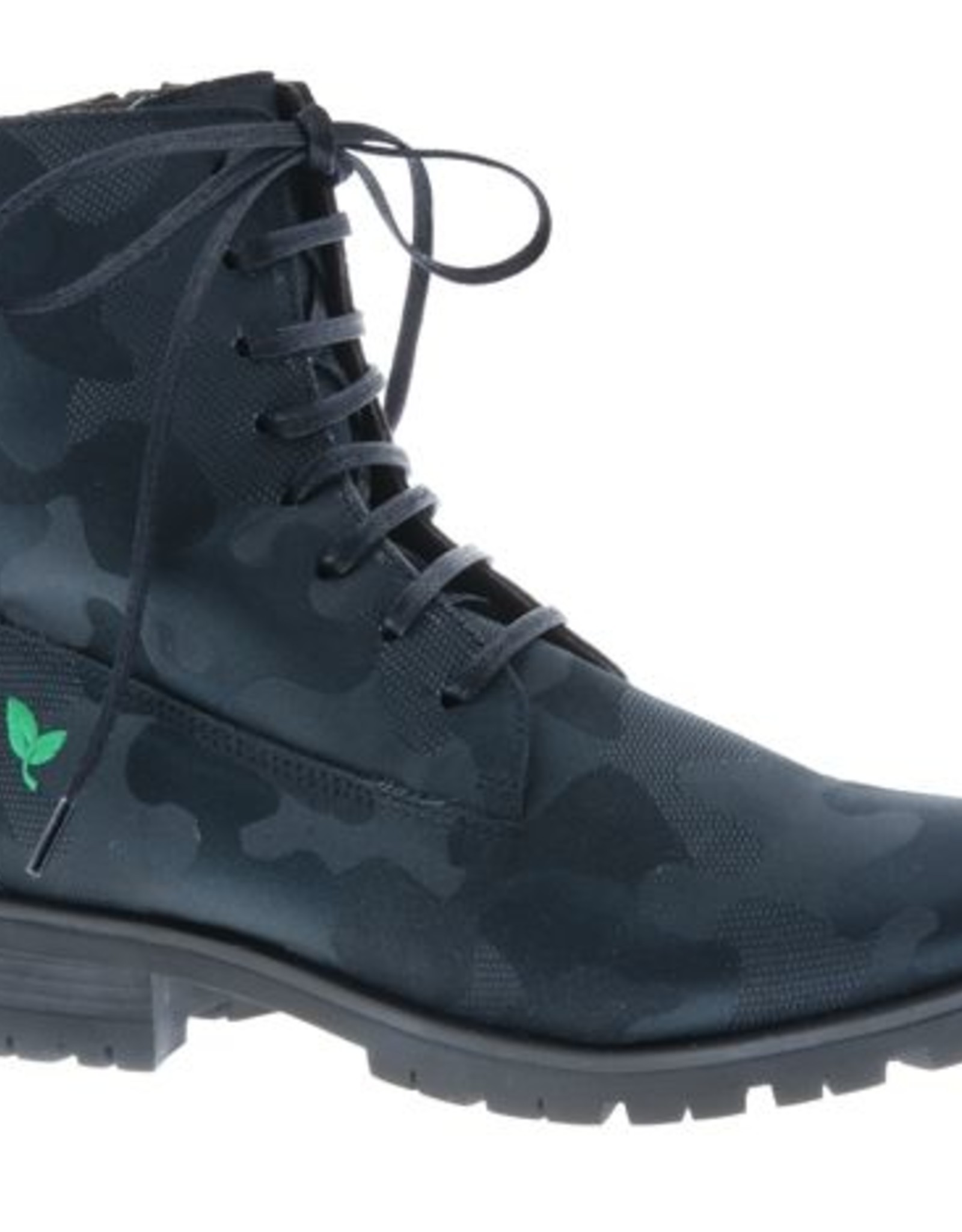 PRETTY&FAIR Cool black combat laced boots - vegan - Combat Black - PF3001-V