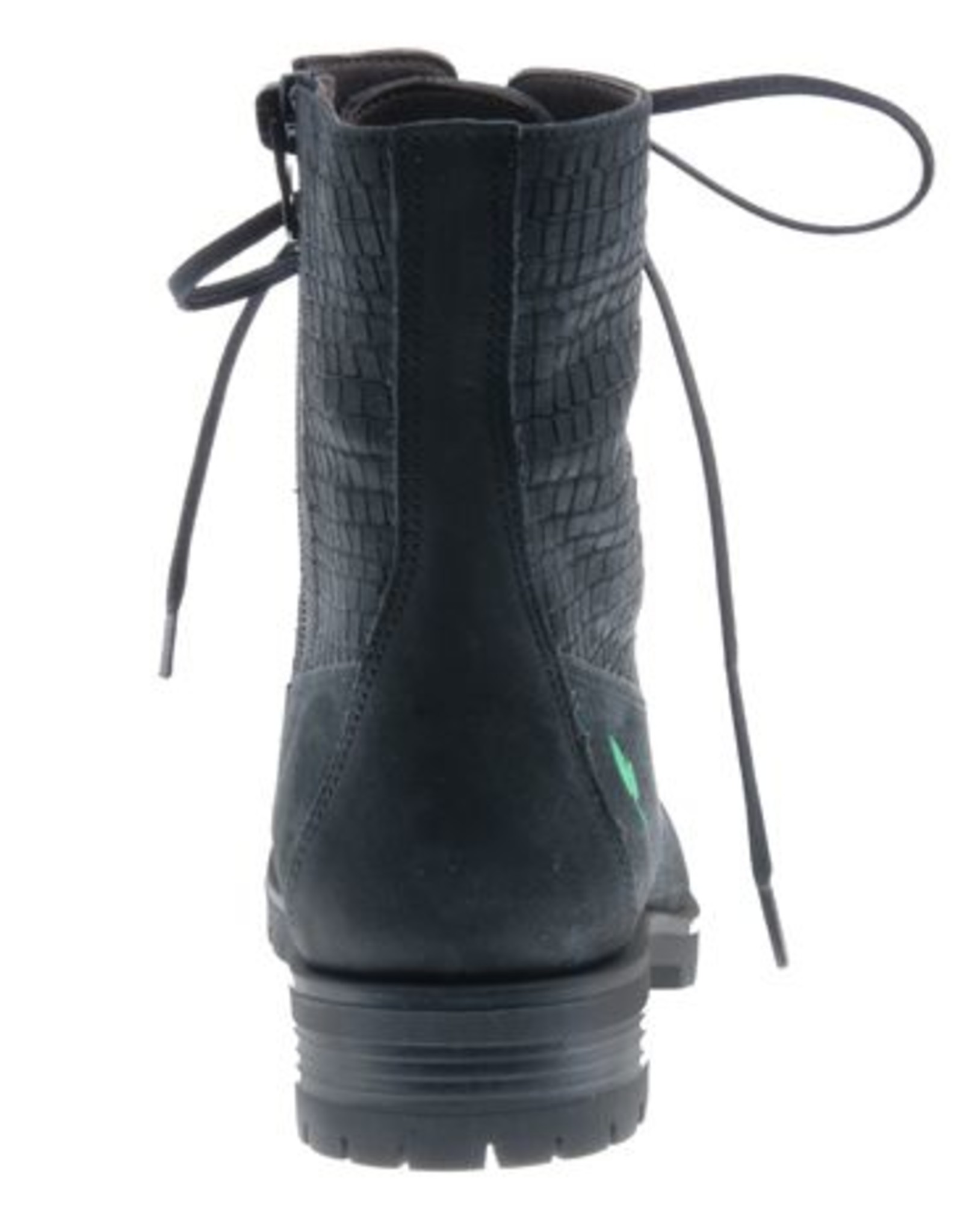 PRETTY&FAIR Stoere zwarte enkellaars met print  - Bandolero Black - Print - PF3001