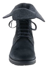 PRETTY&FAIR Black unique ankle booty -  Bandolero Black - Velt Grey - PF3008