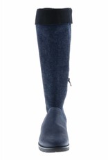 PRETTY&FAIR Hoge blauw/zwarte laars - Bandolero Blue - Velt Blue/Black - PF3012