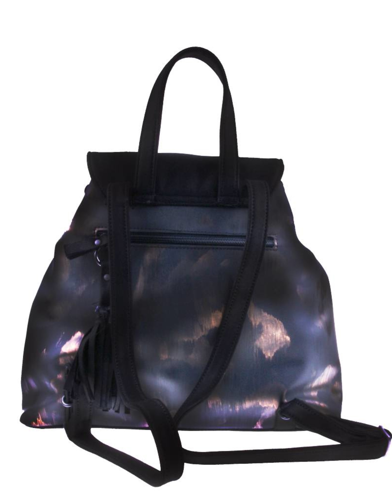 PRETTY&FAIR Black combat backpack - vegan - BAG 4705-V